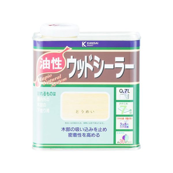 Kanpe Hapio 00827644001007 Paint Paint Oil Based Varnish Sealer, Quick Drying, Adhesion, Wood Sealer 0.7 L; Made in Japan