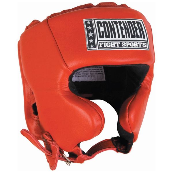 Contender Fight Sports Competition Boxing Headgear with Cheeks Black ,Small