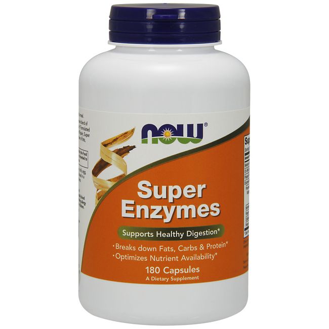 Super Enzymes 180 Capsules by NOW Foods