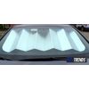 Reversible Chrome & Blue Front Window Windshield Sun Shade Accordion Car 54"x27"