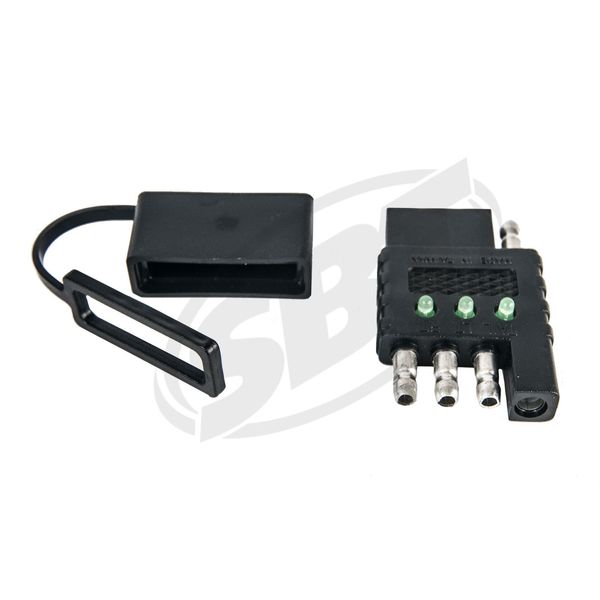 4-Way Flat Trailer Light Tester Waterproof PVC Material