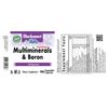 BlueBonnet Multi Minerals Plus Boron No Iron Vegetarian Capsules, 180 Count