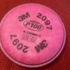 3M 2097 / 07184 Replacement P100 Particulate Filter Nuisance Level Organic 5 Pk