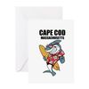 CafePress Cape Cod Massachusetts Folded Greeting Card Matte