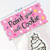 The Cookie Countess Bag Topper 4" with PYO Instructions - Heart Flutter