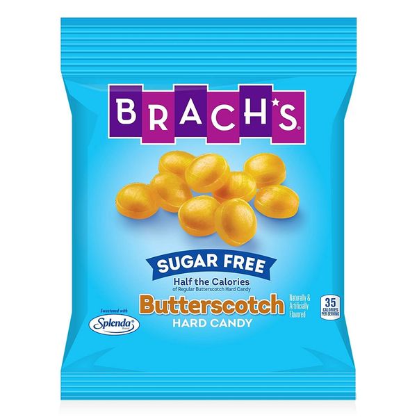 Brach's Sugar Free Butterscotch Hard Candy (Pack of 4) 3.5 oz Bags