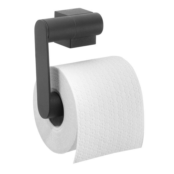 Tiger Nomad Toilet Roll Holder, Stainless Steel, Black, 12.5 x 11.5 x 5.5 cm