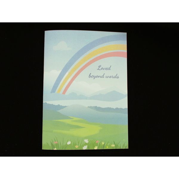 Pet Sympathy Card "Loved beyond words" Loss of Dog Cat Bird Gerbil Any Pet 2U