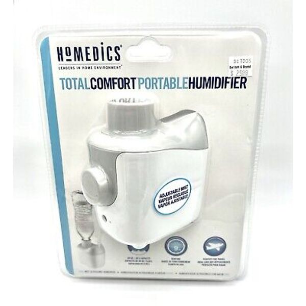 HoMedics Cool Mist Portable Water Bottle Humidifier Travel Size New