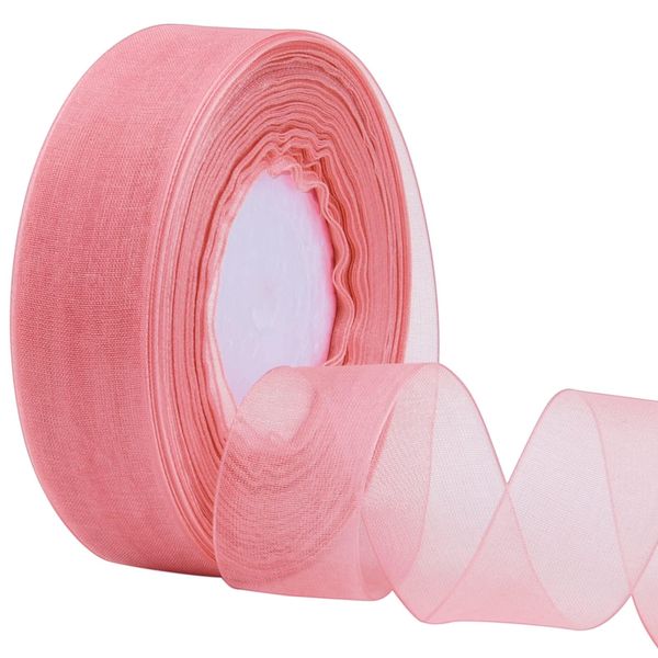 Organza Ribbon Pink 2.5cm