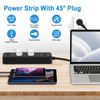 Wall Mountable USB Surge Protector Power Strip with 3 USB Ports & 4 Outlet Plugs