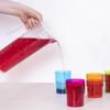 Clear Plastic 1.6Lt Multi Purpose Pitcher Jug with Lid & 4 280ml Tumbler Set