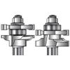 MLCS Matched Rail and Stile Router Bit 2-Bit Set--Beading Profile