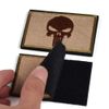 2 Pieces Dead Skull Tactical Patch - ATACS Tan