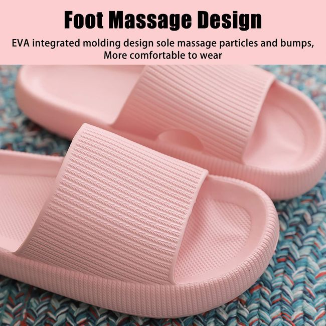 Pink Pillow Slides Sandals Ultra-soft Slippers Extra Soft Cloud Shoes  Anti-slip