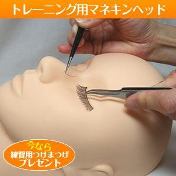 Mannequin head for training hair extensions