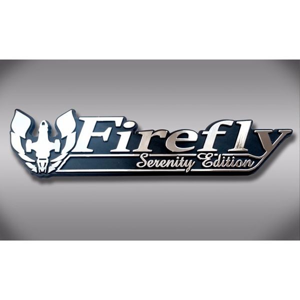Firefly Serenity Edition Car Emblem - Chrome Plastic Not a Decal / Sticker