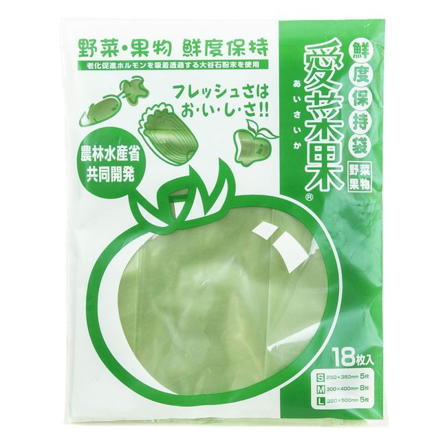 Kansai Shiko 102079 Aina Fruit Green L M S Pack of 18