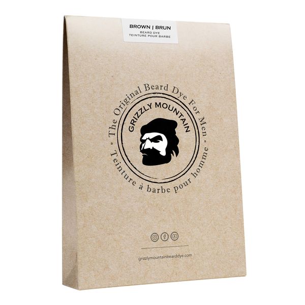 Grizzly Mountain Beard Dye - Organic & Natural Brown Beard Dye