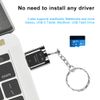 Micro SD Card Reader, Seminer USB C OTG Memory Card Reader Type C, USB-C to Micro SD SDXC SDHC Card Reader for Galaxy, USB-C Tablet, MacBook, USB Flash Drive (Black), (Mini2-1-BL)