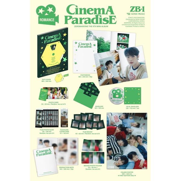 ZEROBASEONE - 4TH MINI (CINEMA PARADISE) Korean Edition (ROMANCE Ver.)