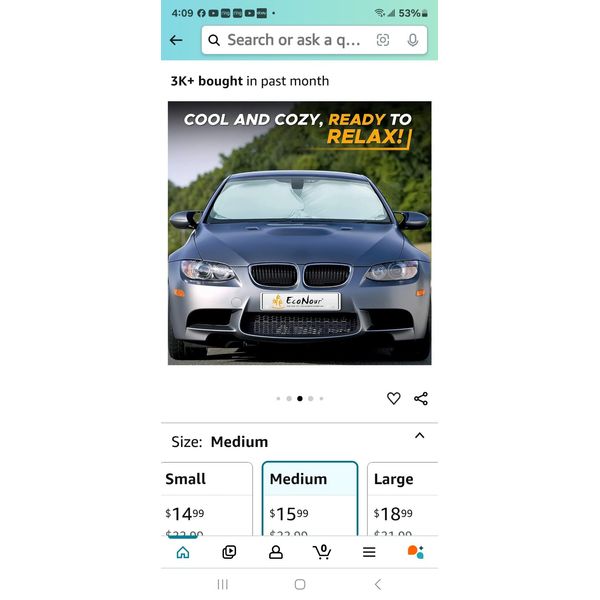 econour car windshield sun shade