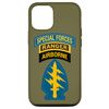 iPhone 12/12 Pro US Special Forces Patch - SF Ranger Tab - Green Beret OD Smartphone Case