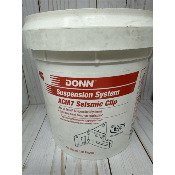 DONN ACM7 Brand Metal Clip for Ceiling Tile Support 7.65-in x 7.65-in 30pcs NEW