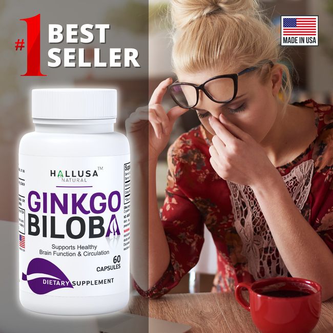 GINKGO BILOBA 120 mg - Cognitive Support - Memory & Concentration - 60 Caps