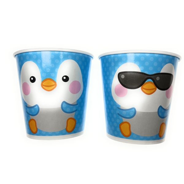 Shaved Ice Cups, Paper Cups, 14 oz, 403ml, Okame Penguin, 50 Count, SM-400PP Commercial Paper