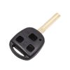 sourcing map 3 Key Buttons Car Remote Uncut Insert Key Fob Case for Lexus ES300