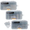 Savage Gear Kunstköderboxen 13,8x7,7x3,1cm Lurebox Smoke Combi Kit - 3 Tackleboxen
