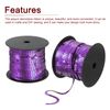 sourcing map 6mm 98Yds Flat Sequins Strip, Spangle Paillette String Spool Roll Sewing String Ribbon for Fringe Sewing DIY Projects, Purple