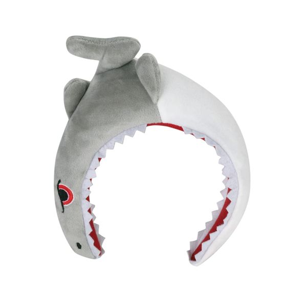 1Pc Cute Cartoon Shark Hair Hoop Headband Plush Shark Hair Band Headwear Novelty Funny Animal Hair Clip Headpiece Hair Decors for Birthday Halloween Xmas Cosplay Party Dress Up Costume Accessory