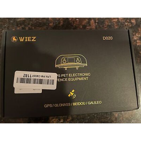 Wiez GPS Pet Electronic Fence Equipment D020 (For 2 Dogs) New Open Box