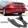 Rear Diffuser Bumper Splitter Canard Lip Side Skirts Black For Chevrolet Malibu