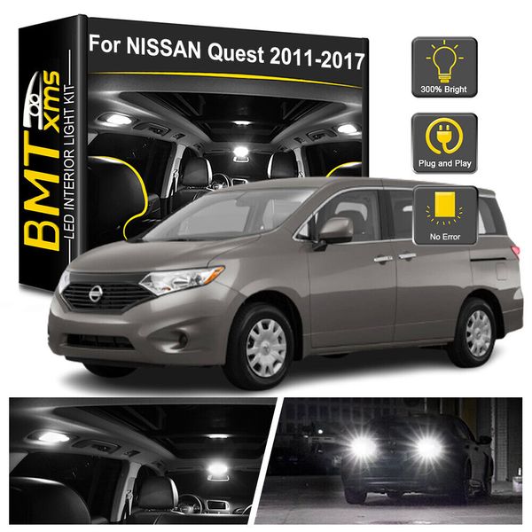 15x Interior LED Light Bulbs Reverse Dome Map For Nissan Quest 2011-2017