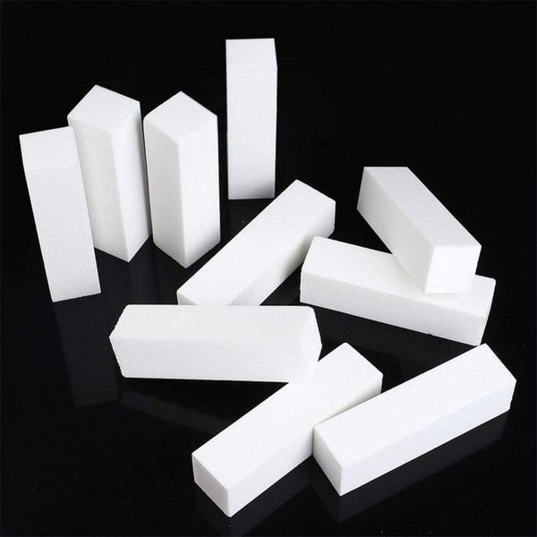 VOARGE 10 pcs White Buffer Sanding Blocks Nail Files Sanding Blocks Nail Professional Buffer Nail Block Corundum Grit Buffer Nail File Manicure Tool