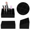TRIXES Lipstick Holder Make Up Organiser – 24 Compartments – Acrylic Cosmetic Case for Dressing Table Storage – Colour Black