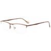 Eyekepper Half-Rim Spring Hinges Reading Glasses with Case (Brown, 1.50)