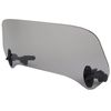 Aramox Universal Motorcycle Smoked Adjustable Windscreen Windshield Spoiler Wind Screen Air Deflector with Mounting Hardware Set