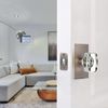 HIEMEY Passage Glass Door Knobs Interior, Crystal Door Knobs for Hall and Closet, Brushed Nickel, BS-013