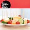 CAPACITEA 400pcs 400 Pcs 6.5cm Bamboo Cocktail Sticks/Toothpicks for Sweets & Mashmallow