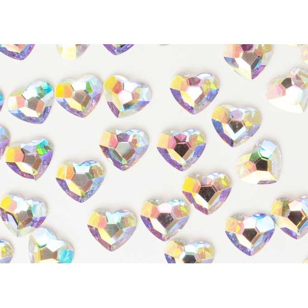 Preciosa FB Heart Heart-shaped Crystal Aurora 6mm (10 pieces)