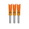 Lumenok Easton Carbon Crescent Bolt End (3-Pack), Red