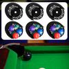 JASTT 6 Pack Set of Pool Table Pockets (Thickened Plastic Material) Black Large Capacity Pool Table Pocket Replacement