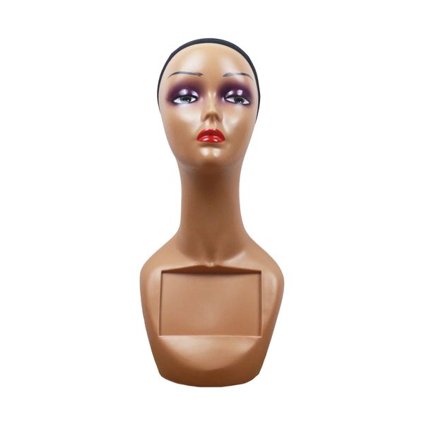 KimRuima Realistic Mannequin Head For Wig Display JRM010 (Light Brown)