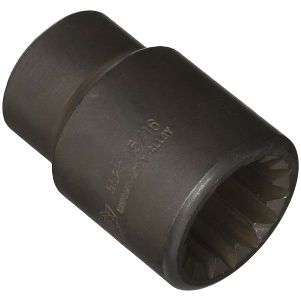 Sunex 5525#5 Spline Drive 15/16-Inch Impact Socket