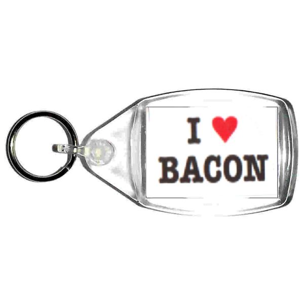 love bacon keyring handmade in uk