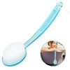 DecorRack Bath Brush with Bristles, Long Handle for Exfoliating Back, Body, and Feet, Bath and Shower Scrubber, Blue (1 Pack)